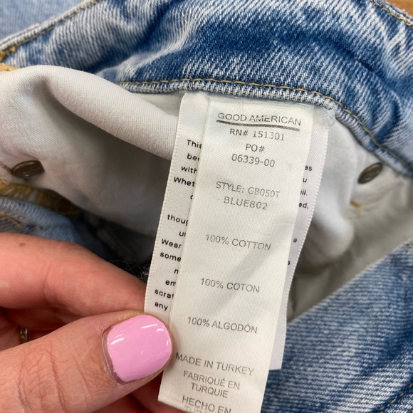 Good American Good Boy Straight Leg BNWT - Picture 5 of 6